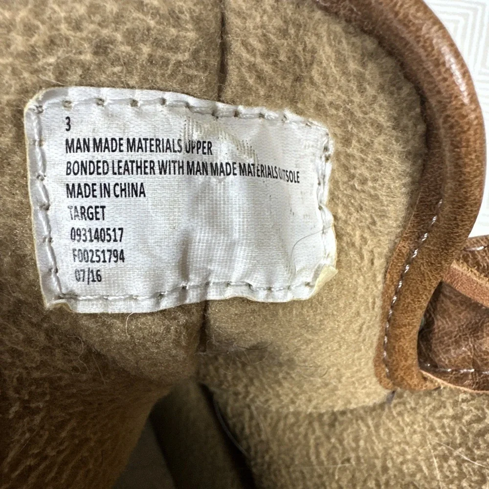 STEVIES Duck Boots Laces Zip Up Girl's Size 3 Fleece lined‎ Snow Rain shoes